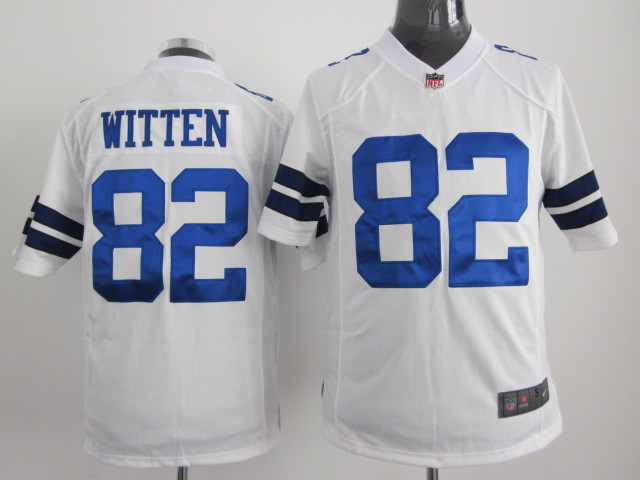 Dallas Cowboys 82 Witten White Nike Game Jersey
